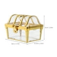 thumbnail image 4 of WEUVEB Vintage Pirate Treasure Chest Candy Box Plastic Jewelry Storage Small Chest for Parties and , Unique Present for All Ages, 4 of 8