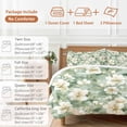 thumbnail image 6 of White Floral 4 Piece Duvet Cover Set Full Size Watercolor Flower Soft Bedding Set Comforter Cover, 1 Duvet Cover 1 Flat Sheets and 2 Pillowcases, 6 of 9