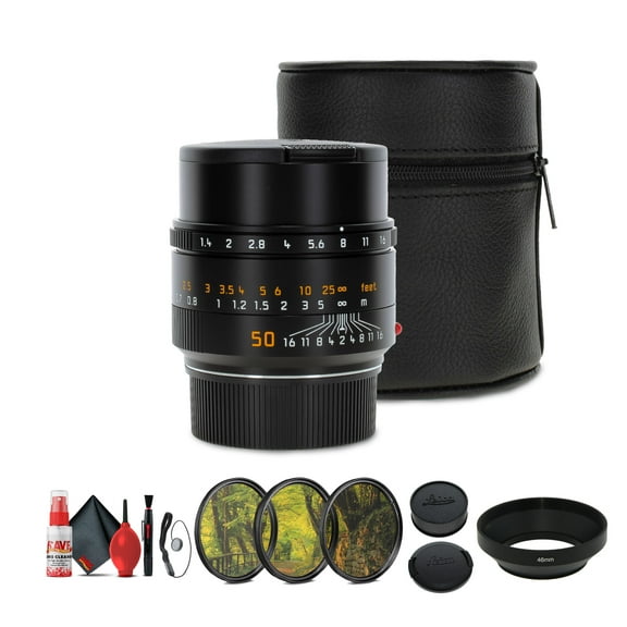 Leica Summilux-M 50mm f/1.4 ASPH. Lens   Lens Filter Kit   Cleaning Kit   More
