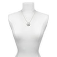thumbnail image 3 of Delight Jewelry Silvertone Keep Calm and Travel On Miracles Ring Charm Necklace, 18", 3 of 4