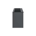 thumbnail image 5 of Double Sink Vanity Cabinet, Wall Mount, Grey Gray Black, Ceramic, Melamine, Modern Contemporary, Hotel Bedroom Bathroom Master Suite Guest, 5 of 9