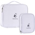 thumbnail image 1 of 2 Pack Medicine Bag, Portable First Aid Kit, Empty First Aid Kit, Empty Medicine Bag, Waterproof, Empty, for Outdoor Activities, Sports (White), 1 of 5