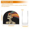 thumbnail image 4 of Yayeee Napkin Holder for Table Set of 2 Kitchen Paper Tissue Organization, Black Skeleton, 4 of 8