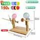 thumbnail image 3 of Batalla de globos de bambú con forma de hombre, luchador de madera con cabeza inflable, juego de batalla de globos de ritmo rápido con robots de madera para 2 jugadores, 3 of 5