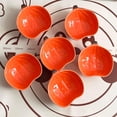 thumbnail image 3 of FYUEROPA Ceramic Pumpkin Ramekins Set, Small Bowls for Baking Souffle, Pudding, Serving Snack, Dessert, 6Oz (10PCS), 3 of 5