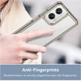 thumbnail image 6 of Case for Moto G35 5G,Moto G35 5G Case,Transparent TPU+PC Acrylic Protective Military Grade  Heavy Duty Shockproof Protection Phone Case for Motorola Moto G35 5G (Gray), 6 of 8