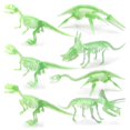 thumbnail image 4 of Figura en miniatura de esqueleto de dinosaurio vivo, juguete de arqueología infantil de recompensa de estudiante, pincho de dinosaurio nocturno Feliz Sencillez, 4 of 5