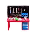 thumbnail image 1 of FashionCha Mini Table Model 1/64 Scale Mini Tool Table Model Diorama Accessories Resin Display Prop Micro Landscape Decor Suitable for Gift Giving Home Decoration Dollhouse Car Repair Red Table, 1 of 8
