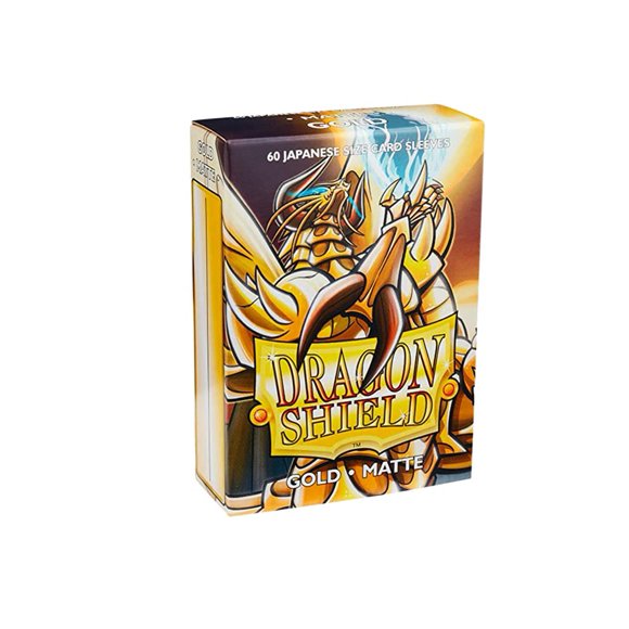 Dragon Shield Matte Mini Japanese Gold 60 ct Card Sleeves Individual Pack