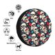 thumbnail image 4 of Fotbe rock record Skull artist Funda de Llanta de Repuesto con Estampado, Engrosada, Ajuste Universal para Jeep, Remolque, RV, SUV, Camión-15 inch, 4 of 6