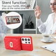 thumbnail image 3 of Phone Case for Samsung Galaxy S21 Ultra 5G Wallet Cover with Credit Card Holder Shoulder Crossbody Strap Long Lanyard Leather Cell Accessories S21ultra 21S S 21 21ultra G5 Women Girls Red, 3 of 15