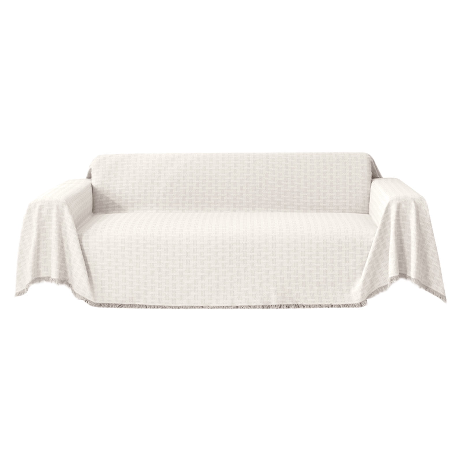Sofa Cover,180x230CM Reversible Sofa Slipcover,Polyester Material with Pet Protection Design,Decorative for Living Room Furniture Use(Beige)
