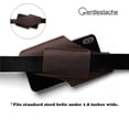 thumbnail image 5 of Leather Phone Holster, Phone Holder for Belt Loop, Cell Phone Cases, Leather Belt Pouch with Magnetic Button Darkbrown, 5 of 9
