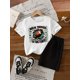 thumbnail image 1 of Rugby T-shirt - Boys' Summer Short Sleeve "Breakthrough Victory" Rugby Print T-Shirt, Perfect for Outdoor, 1 of 6
