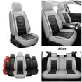 thumbnail image 6 of Car seat covers, full set of breathable PU leather seat covers, universal interior style, suitable for sedans, trucks, and SUVs., 6 of 7
