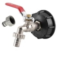 thumbnail image 1 of Ibc Tank Adapter, 1/2" S60x6 Ibc To Ibc Drain Tank Adapter For Oil, Fuel, Water, 1 of 5