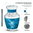 thumbnail image 2 of MUKTIVE Fishing Silhouette Keepsake Urns for Human Ashes, Blue Galaxy Small Burial Urn for Adult Ashes, Decorative Cremation Urns, Remembrance Gift for Loss of Mom (3 Inch), 2 of 7