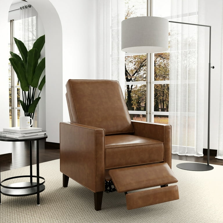 Olivia leather pushback recliner online