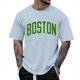 thumbnail image 1 of Camiseta de cuello redondo con estampado floral para hombre: manga corta, poliéster transpirable, diseño moderno, tallas S-XXXXXL para ropa informal de verano, 1 of 4