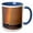 Blue/White, variant on 3drose, Rainbow over Ludington Lighthouse, Lake Michigan, Ludington, Michigan, 11oz Magic Transforming Mug