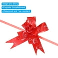 thumbnail image 4 of Unique Bargains 8' Pull Bows Gift Wrapping Pull Bow Heart Pattern Baskets Present Bows Knot Ribbon Red 100 Pcs, 4 of 6