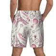 thumbnail image 4 of Goofa Romantic Travel In Paris Printed Men's Swim Trunks Board Shorts Quick Dry Mens Swimming Trunks with Compression Liner,Breathable Fit Hawaii Beach Shorts-XX-Large, 4 of 9