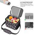 thumbnail image 4 of Lunch Box Pioneer Flower Floral Print Pattern Insulated Lunch Bag for Women Men,Medium Leakproof Lunchbox Cooler Bag Adjustable Strap,10 X 6.7 X 8 Inches, 4 of 6