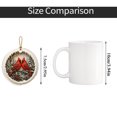 thumbnail image 5 of Christmas Tree Decorations with Rustic White Snowy Border Design, Festive Red Christmas Ornaments for Winter Decorations for Home and Tree Branches, 2026 Christmas Ornaments, 5 of 6