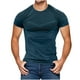 thumbnail image 2 of pstuiky camisetas de manga corta para hombre, Camiseta/Camisa informal de manga corta con cuello redondo y color liso para hombre camisas casuales para hombre m, 2 of 4