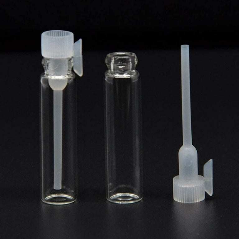 100 Pcs Empty Perfume Sample Bottles Mini Glass Refillable Sample
