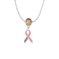 thumbnail image 1 of Delight Jewelry Pink Ribbon ''Help'' Mia Monkey Charm Necklace, 1 of 4