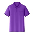 thumbnail image 2 of lnmuld Back to School Boys Girls Kids Short Sleeve Solid Pocket Polo Shirts Smooth Soft School Uniform Tops Size:7-8 Years, 2 of 3