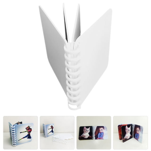 DEEPCRAFF Thermal Transfer Sublimation Loose Leaf Photo Album White DIY Craft Picture Book