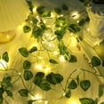 thumbnail image 1 of Cadena de luces solares para exteriores, cadena de luces solares de hiedra artificial 10M 100 LED, luces de hadas a prueba de agua 8 modos de luz Decoración, para jardín, patio, balcón, fiesta ShuxiuWang 8390605079054, 1 of 1