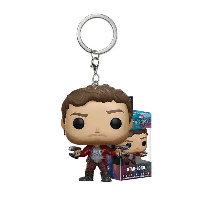 Llaveros de Los Vengadores de Marvel, llavero de bolsillo de Iron Man, cohete, Spider-man, Hulk, Loki, Thor, Capitán América, Pantera, modelo de juguetes, regalo