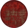 thumbnail image 3 of Nourison Karma Distressed Vintage Red 7'10" x ROUND Area Rug, (8' Round), 3 of 7