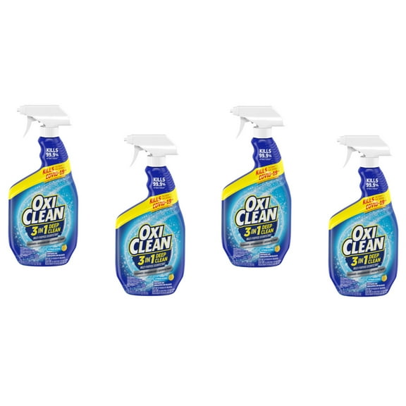 OxiClean 3 in 1 Deep Clean Multi-purpose Disinfectant Spray, 30 Ounce - Pack of 4