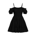 thumbnail image 3 of Dvprdro Drop Shoulder Sleeveless Mini Dress for Women Tiered Ruffle Hem Loose Fit Summer Vacation, 3 of 6
