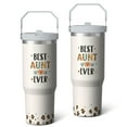 thumbnail image 2 of 1pc Mother's Day 30oz Tumbler with Straw & Handle - Insulated Stainless Steel Cup | Holiday Gift for Man Women (Christmas, Valentine's, Birthday), 2 of 7