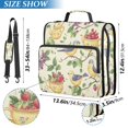 thumbnail image 2 of FORMRS Zipper Binder with Shoulder Strap 1.5-inch Ring 500 Sheet Capacity File Bag, Birds with Strawberries, 2 of 5