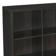 thumbnail image 5 of ClosetMaid 9 Cube Storage Shelf Bookshelf Organizer with Back Panel, Black, 5 of 9