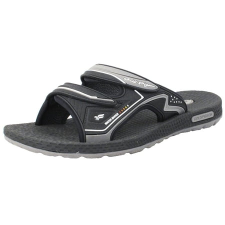 GP7592 Double Adjustable Straps Slide Sandals, Lite Arch Support, Breathable (Best Mens Flip Flops With Arch Support)