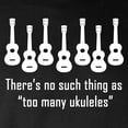 thumbnail image 3 of CafePress - Too Many Ukuleles (No Such Th Long Sleeve Dark T S - Long Sleeve Dark T-Shirt, 3 of 4