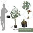 thumbnail image 2 of Garvee Artificial Eucalyptus Tree – 4FT Tall Faux Plant with Realistic Leaves & Sturdy Pot, Large Fake Eucalyptus Tree for Indoor & Outdoor Home, Office, and Modern Decor, 2 of 6
