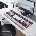 thumbnail image 2 of Long Mouse Pads for Desk,Dark Blue Christmas Reindeer and Donkey Desk Mats on Top Of Desks, Desk Mouse Pad Extra Large with 3mm Non-Slip Base and Stitched Edge for Gaming,Work,Home 31.5x11.8in, 2 of 4
