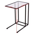 thumbnail image 2 of Costway 2 Pcs Plateau à Café Table d'Appoint de Canapé Bout de Canapé Ottomane Support de Canapé Télé avec Dessus en Verre, 2 of 10