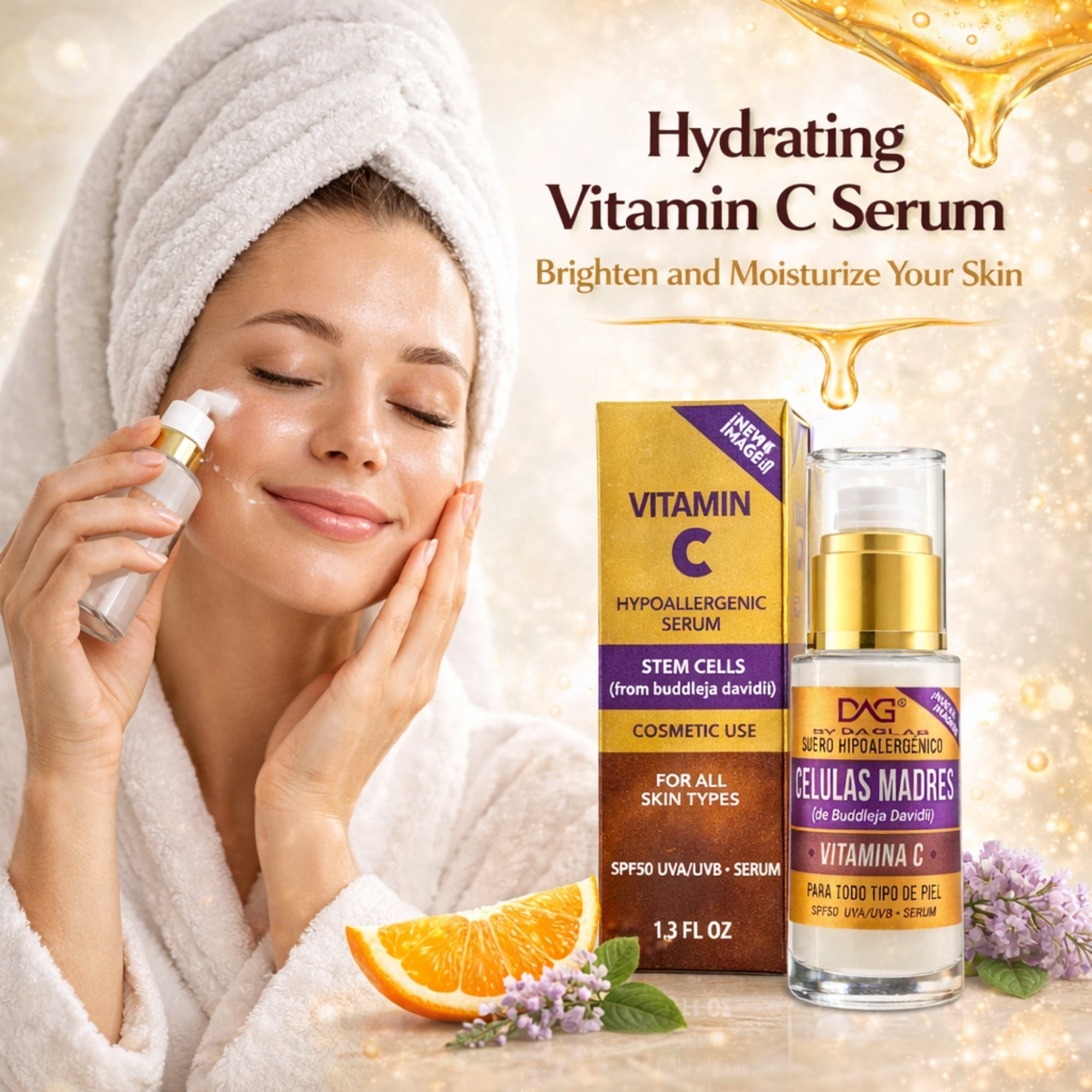 DAG by DAGLAB Vitamin C Face Serum, Hypoallergenic Facial Serum