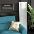 thumbnail image 5 of Red Lantern 5 ft. Tall Window Pane Shoji Screen - White - 3 Panels, 5 of 7