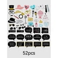 thumbnail image 3 of 52 piezas de accesorios para fotos de bodas en polvo dorado, papel decorativo para fiestas de bodas y cumpleaños, 3 of 3