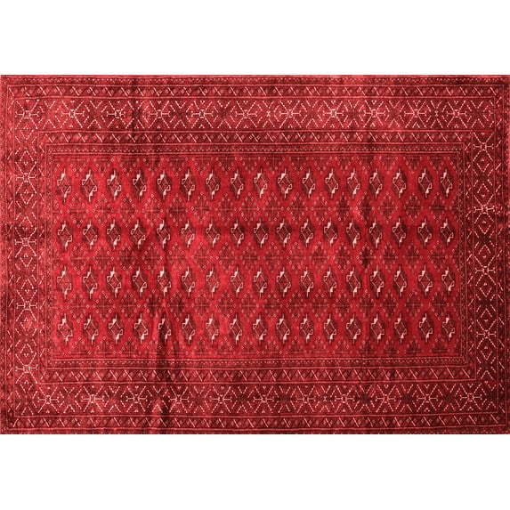 Ahgly Company Indoor Rectangle Southwestern Red Country Area Rugs, 4' x 6'